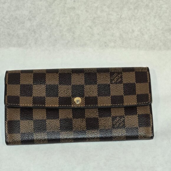 Louis Vuitton Damier Portefeuille Sarah Wallet - Picture 1 of 11